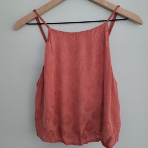 Urban Outfitters Ecote Crop Tank Top Rust Orange Sleeveless Small Boho